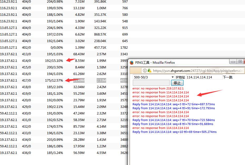 3-过大出现丢包情况 3-过大出现丢包情况
